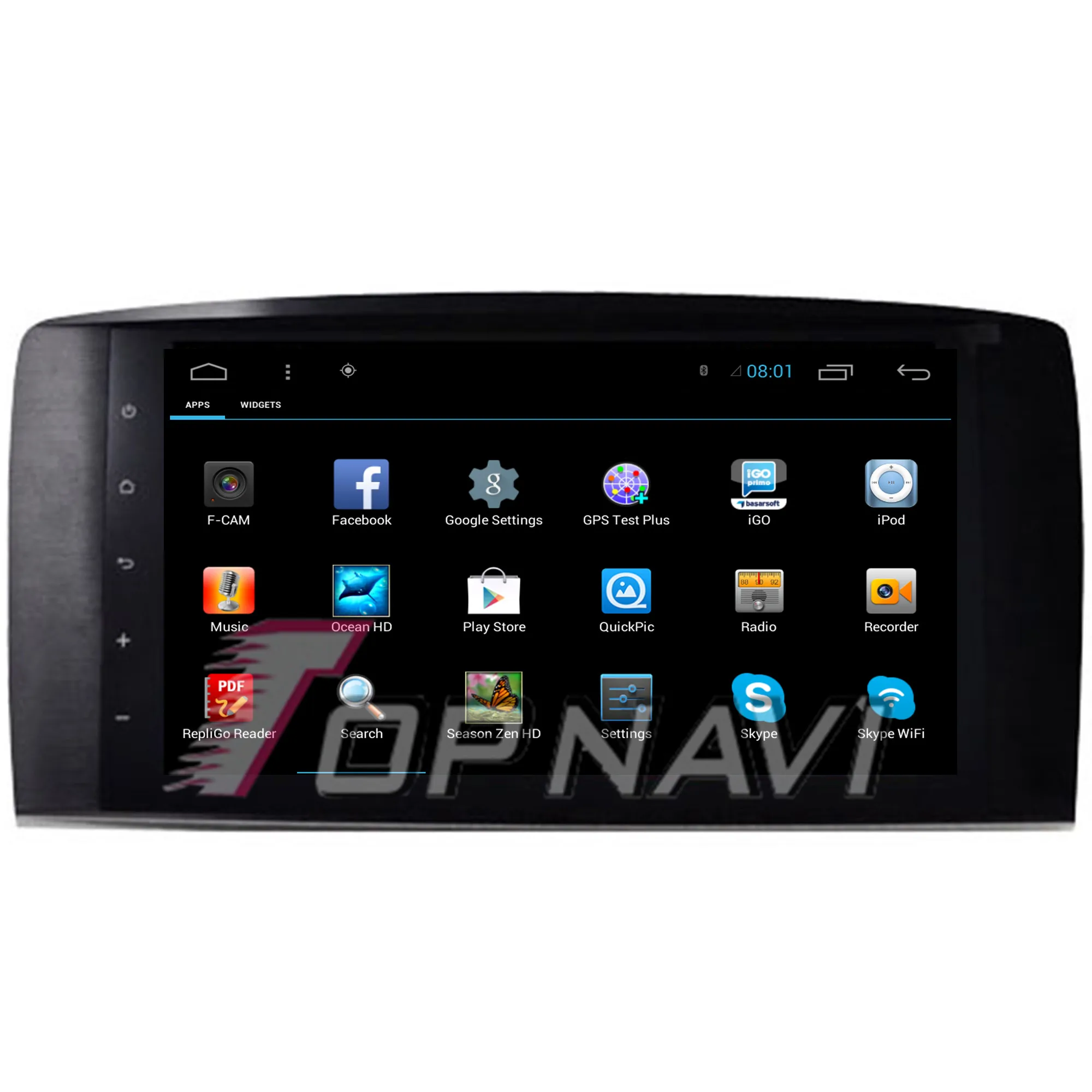 Sale Topnavi 9" Quad Core Android 6.0 Car GPS Navigation for Benz R300 2006- Autoradio Multimedia Audio Stereo,NO DVD 3
