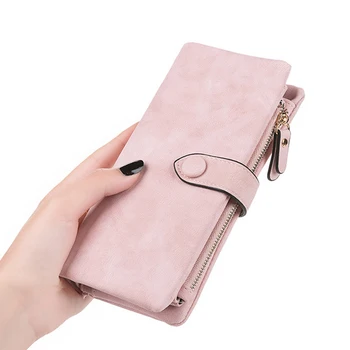 

Scrub Women Wallet Multifunction Wallets Female Purse Long Clutch Ladies Wallets Card Holder Three Flod Coin Purses WWS110