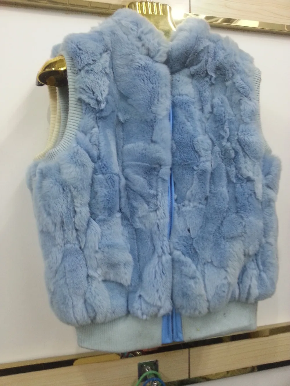 Rabbit hair can spell vests rabbit fur coat Can be customized wholesale
