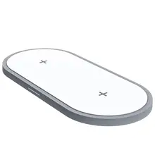 2 в 1 Беспроводное зарядное устройство для Apple AirPods гарнитура мобильный телефон адаптер быстрой зарядки