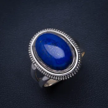 

Natural Lapis Lazuli Handmade Unique 925 Sterling Silver Ring 6 B1107