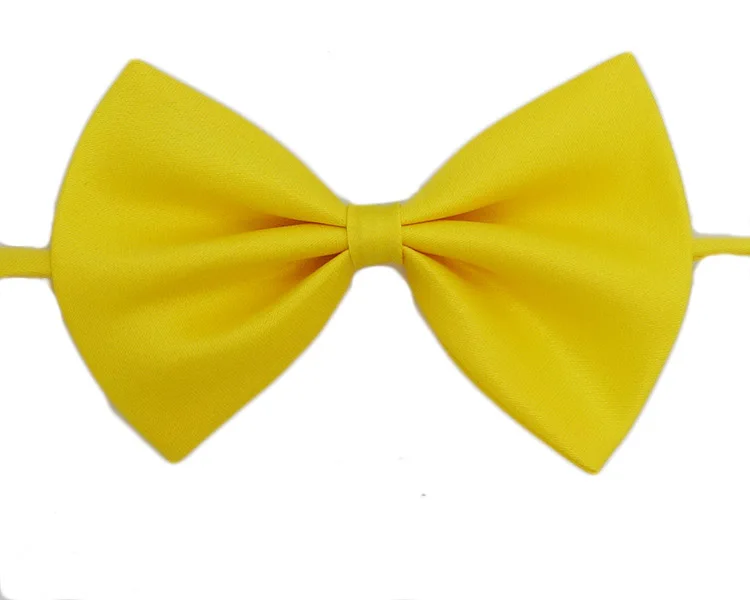 Детский модный галстук-бабочка для смокинга, для девочек, красный и черный, для жениха, жениха, для свадьбы, для вечеринки, цветные одноцветные галстуки-бабочки - Цвет: a21 Light Yellow