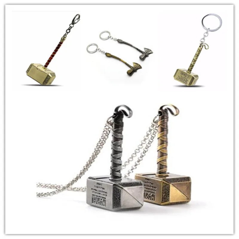 

Hot Mixed Men Avengers 3 Thor Axe Hammer keychain Infinity War Thor Hammer Keychain Key Ring Chaveiro Key Chain Wholesale