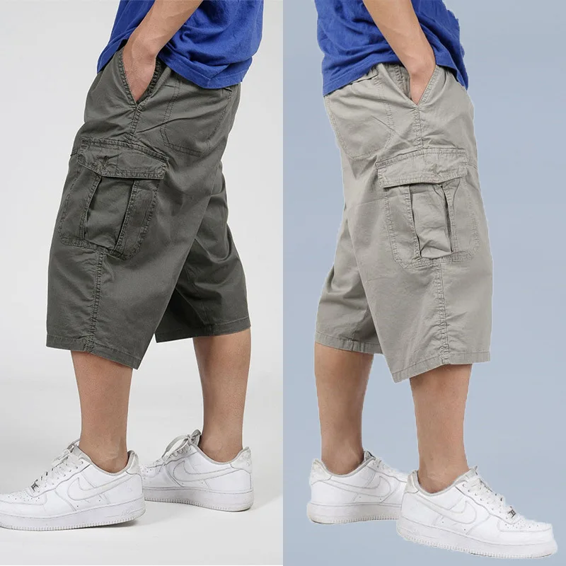 New Arrival Casual Loose Summer Seven Calf length Pants Elastic Waist