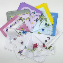 1 шт. дамские платки цветок платок женские полотенца 28 см Карманный квадратный geweven mouchoir femmes guardanapo zakdoek H20