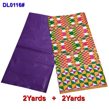 

Mixed 100% polyester High Quatily Ankara Fabric African Wax Prints Fabric for Women 2yards+2yards Nigerian For Cloth S90423-16