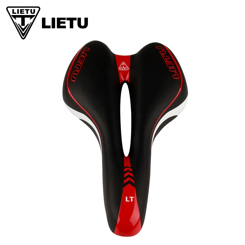 Bicycle saddle cushion cover LIETU Widen Road Mountain MTB Gel Comfort Saddle Bike Bicycle Cycling Seat Cushion Pad Cover Anti-slip Waterproof