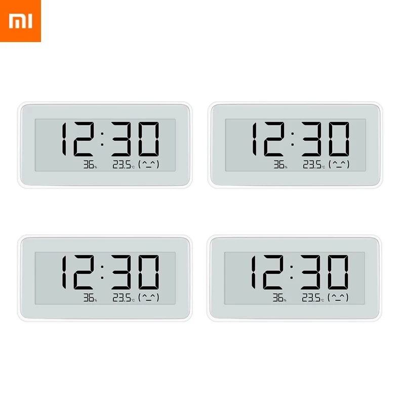 Xiaomi MiaoMiaoCe E-Link Чернила ЖК-экран Цифровые Часы Измеритель влажности Высокоточный термометр датчик температуры и влажности - Цвет: 4pcs