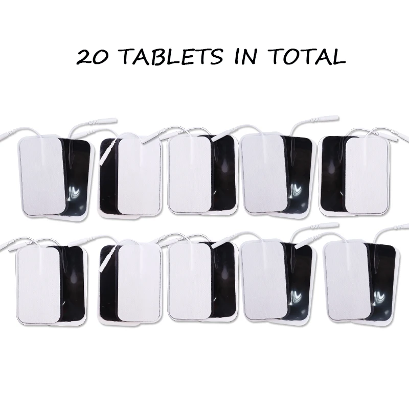 20Pcs Replacement Tens Electrode Pads For Tens Acupuncture Digital Therapy Massager Muscle Nerve Stimulator Patch 2.0mm Plug 20Pcs Replacement Tens Electrode Pads For Tens Acupuncture Digital Therapy Massager Muscle Nerve Stimulator Patch 2.0mm Plug