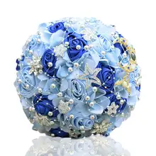 Ayicuthia слоновая кость брошь букет Свадебный букет de mariage полиэстер Букеты Свадебные s жемчужные цветы букет невесты de mariage S148