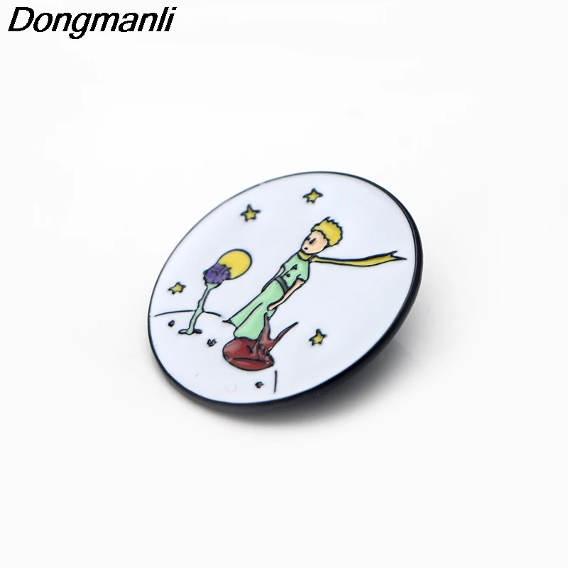 P3289 Dongmanli принц и лиса эмалевые булавки броши мультфильм креативная