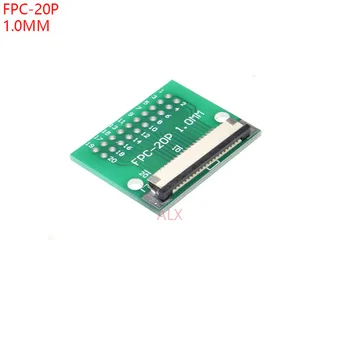 

2PCS FPC-20PIN CABLE PITCH 1.0MM TO DIP PITCH 2.54MM SMT adapter PCB BOARD FFC 20P FPC 20Pin connector WIRE TO DIP20 Converter