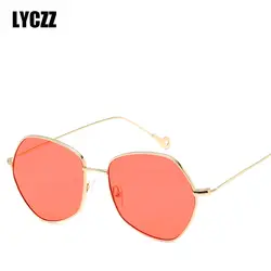LYCZZ мягкие нержавеющей стали модные океан объектива Солнцезащитные очки Для женщин брендовые дизайнерские Винтажные Солнцезащитные очки