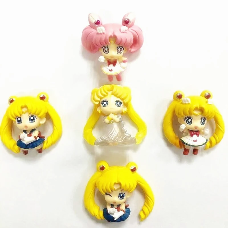 1pcs Anime Sailor Moon Mini Figure Toys Kawaii Tsukino Usagi Mamoru Mizuno Ami PVC Action Figures Collection Model Toy|figure toy|model toyanime