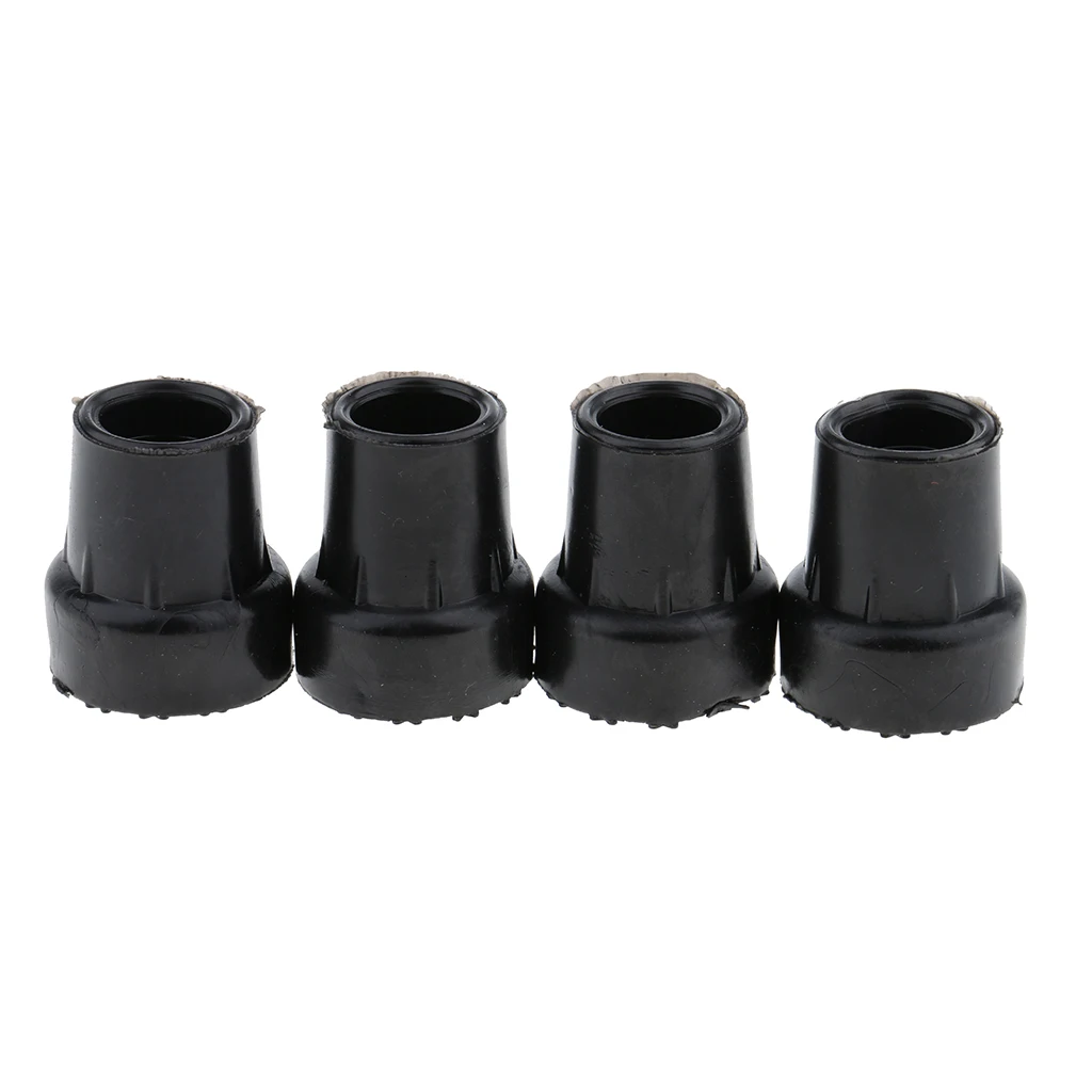 4pcs 19mm Anti Slip Rubber Crutches Tips Pad for Cane Walking Stick Crutch