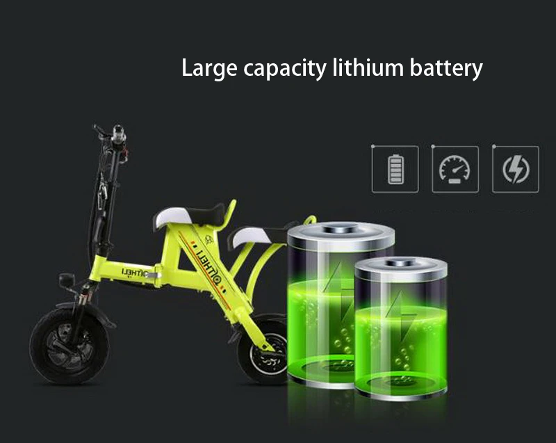 Discount Venividivici Super light Mini-electric bike with Basket folding female small electric car lithium battery adult scooter 7