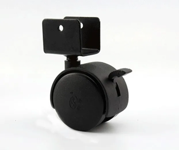 

4Pcs/Lot 1.5" 2" Baby Crib Bed Splint Wheel Caster universal furniture Castor Brake Black