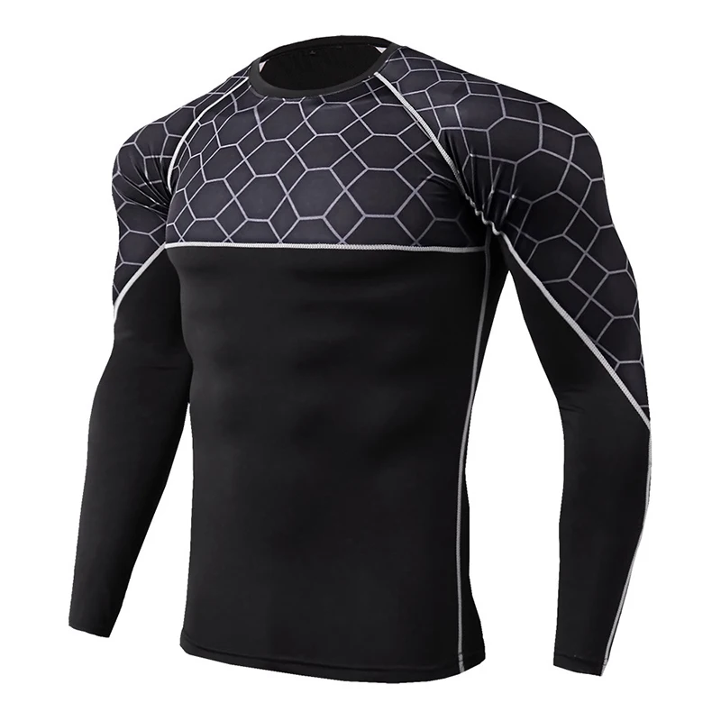 Термальность нижнее белье для мужчин camiseta termica Спортивная Обтягивающая майка!