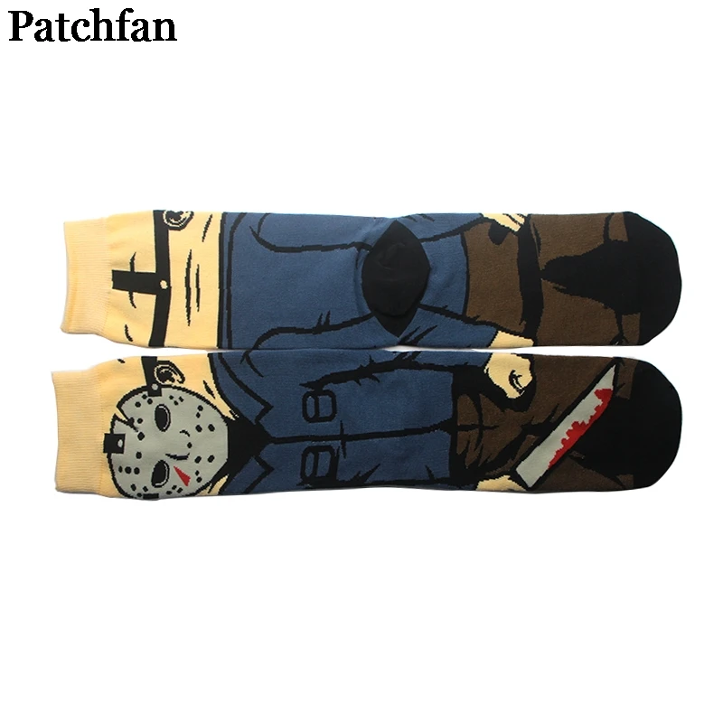 Patchfan Friday the 13th movie забавные женские носки с принтом аниме 90s короткие носки Kawaii Вечерние подарки для косплея украшение A2171