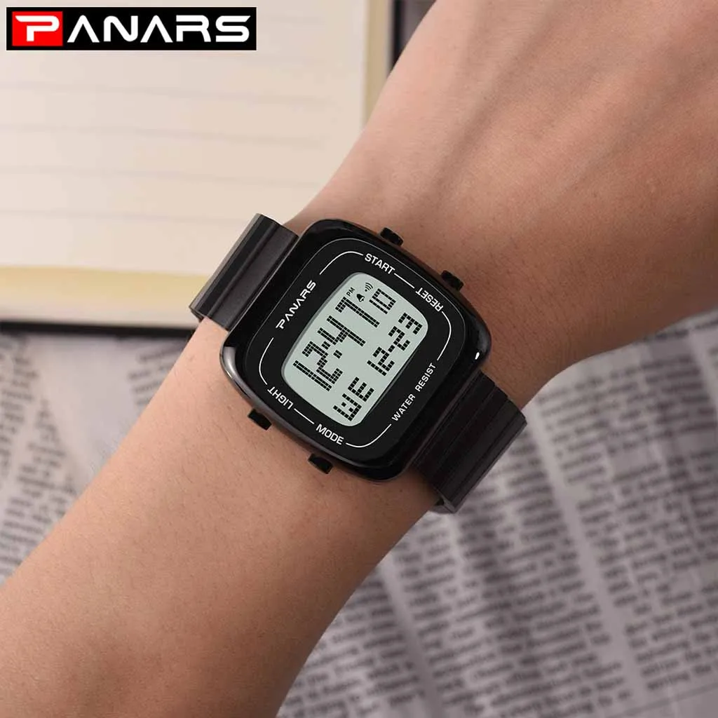 

PANARS Military Sports Watches Waterproof Mens Watches Top Brand Luxury Clock Electronic LED Digital Watch Men Relogio Masculino