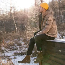 Мужская камуфляжная куртка SIMWOOD, пуховик с капюшоном, зимняя верхняя одежда с 90% наполнением белым утиным пухом, дутая парка в стиле «Милитари», 180429