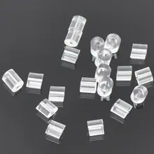DoreenBeads резиновая Серьга Компоненты пост стопор цилиндр прозрачный 3 мм(1/") х 3 мм(1/8"), 150 шт