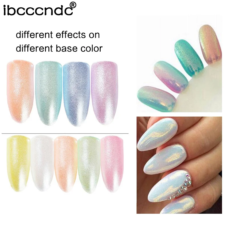 

New Mermaid Effect Nail Glitter Powder Dust Magic Glimmer Nail Art Shinning Mirror Powder Nail Decoration Pigment Glitters