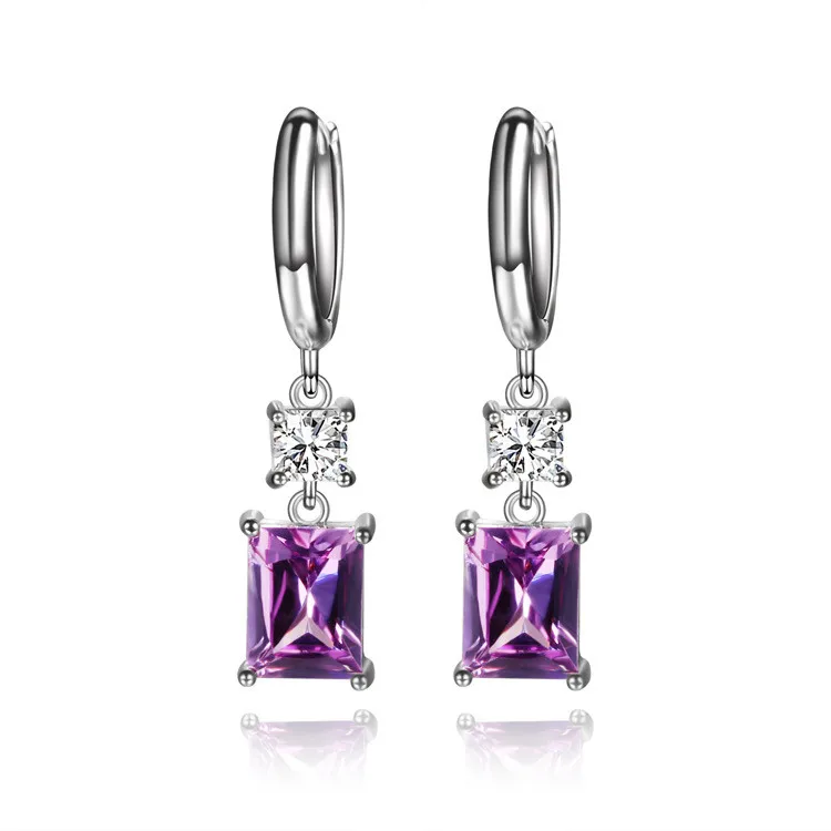 CMAJOR 2017 Earrings Jewelry Luxury Big Multicolor CZ Drop Long Earrings for Women Wedding Decoration Best