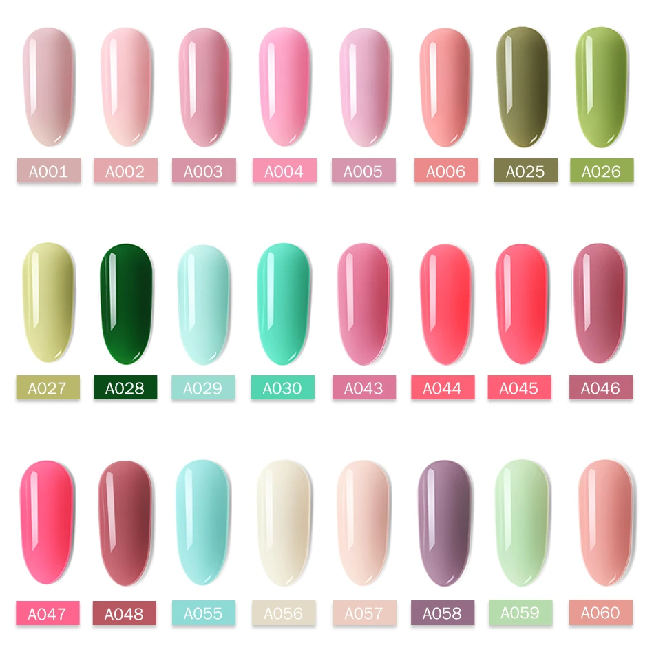 ROHWXY نقع قبالة هلام البولندية مسمار الفن تصميم 48 اللون 15 مللي الهجين جيل للأظافر ورنيش UV LED طويلة الأمد مسمار الورنيش ل مانيكير