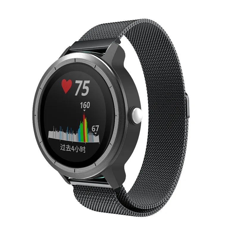 Миланский ремешок для часов Garmin Vivoactive 3, умный браслет для часов Garmin Vivoactive3 HR Forerunner 645 из нержавеющей стали