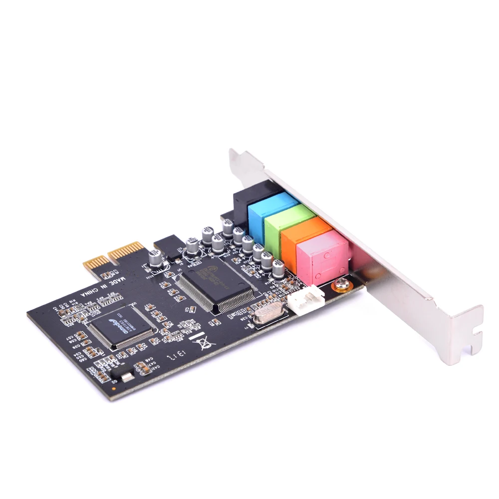 PCI E 6 канальный соединитель технология истинная цифровая звуковая карта 5 1 CMI8738