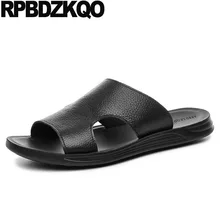Летние тапочки; модные водонепроницаемые слипоны; уличная Дизайнерская обувь для мужчин; высокое качество; ; сандалии; Шлепанцы из дышащего материала; Цвет Черный