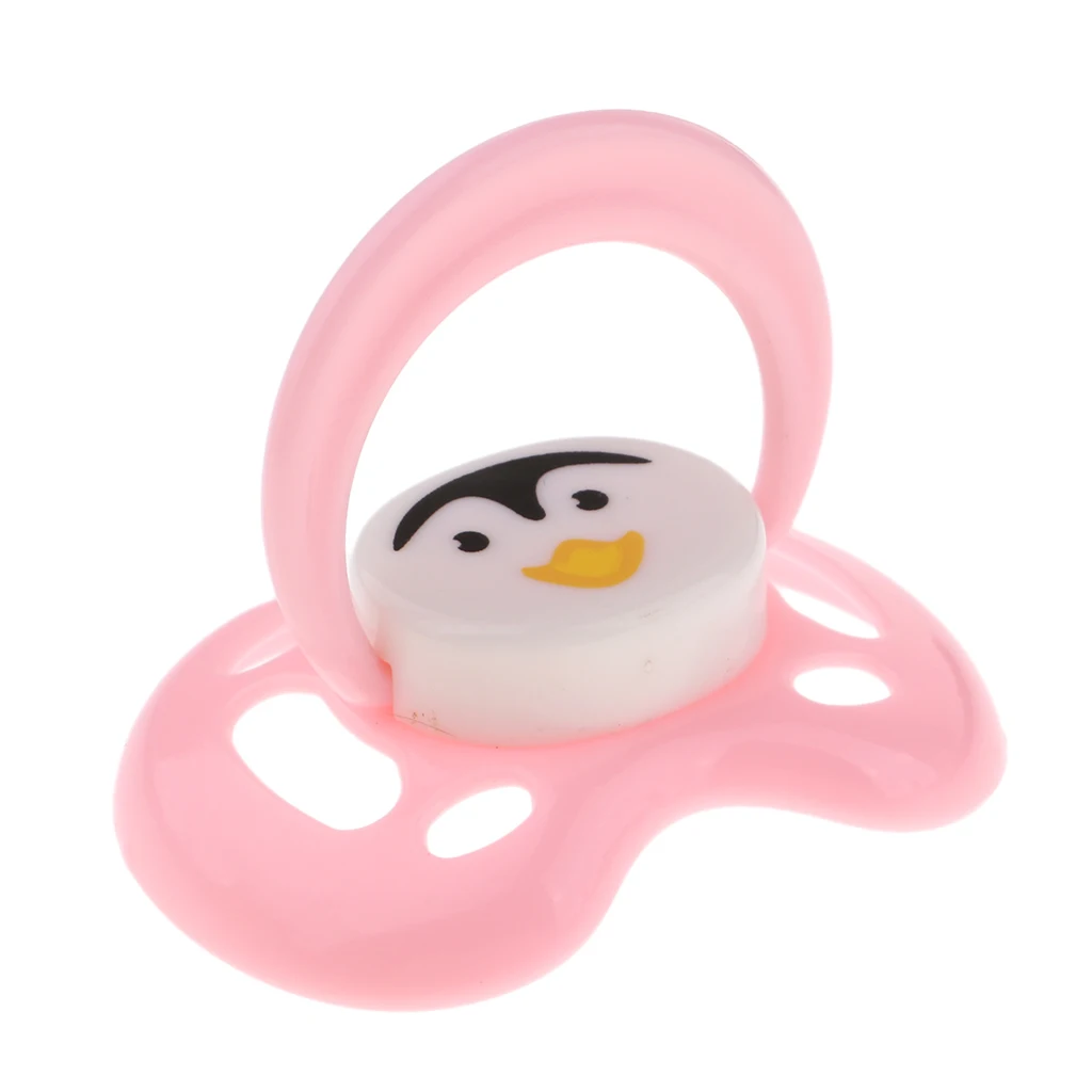 High Quality ABS  Pacifier & Magnet Set Baby Doll Supplies For Reborn Doll Real Life Accessory Pink #2
