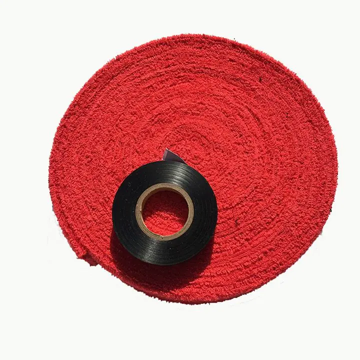 Хлопковая рукоятка для полотенец от компании «зарсия»(10 м/катушка), накладки для бадминтона, ракетки для бадминтона, различные цвета - Цвет: Красный