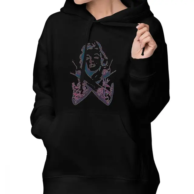 Hard Rock Hoodie Punk Marilyn Hoodies Graphic Long Sleeve Hoodies Women ...