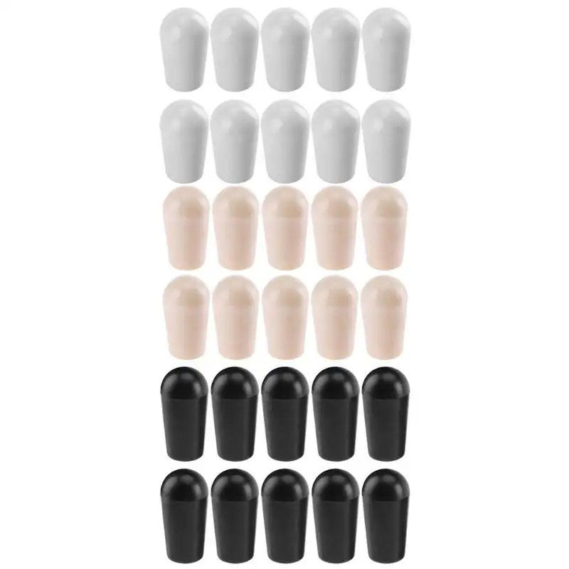 

10pcs 4mm 3 Colors Plastic Guitar Toggle Switch Tip Cap Tip Buttons for LP Electric Guitar Parts Accessories