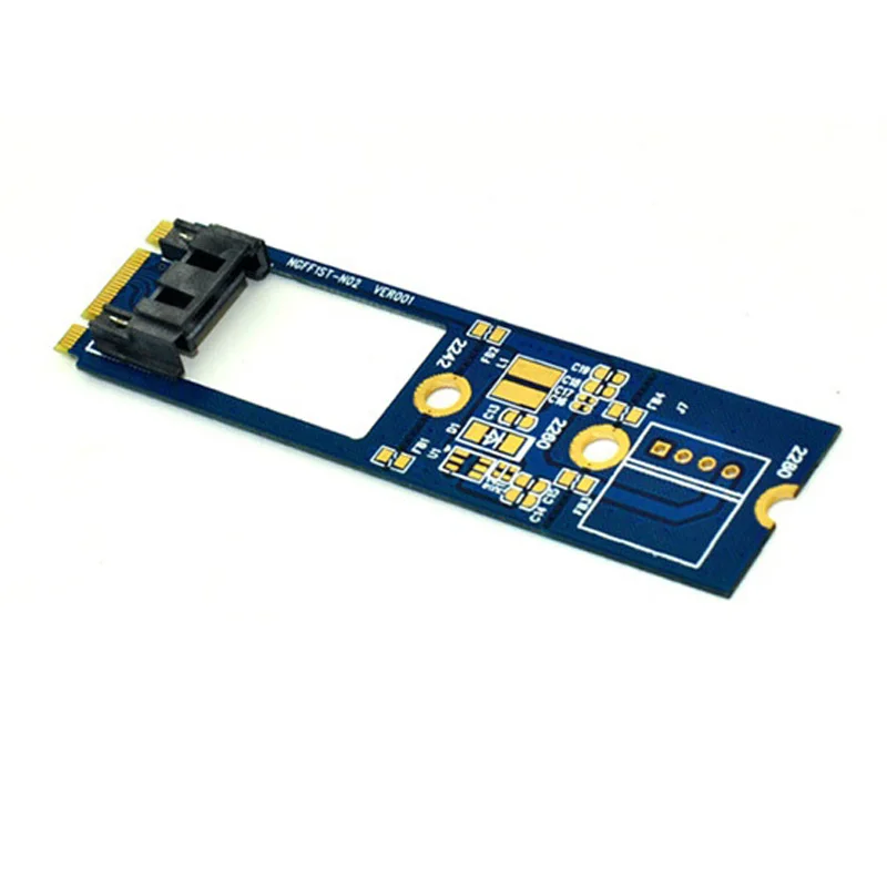 Адаптер 50 шт./лот M2 на SATA M.2 KEY B M NGFF 7Pin SATAIII SATA3.0 SSD плата преобразователя карта для