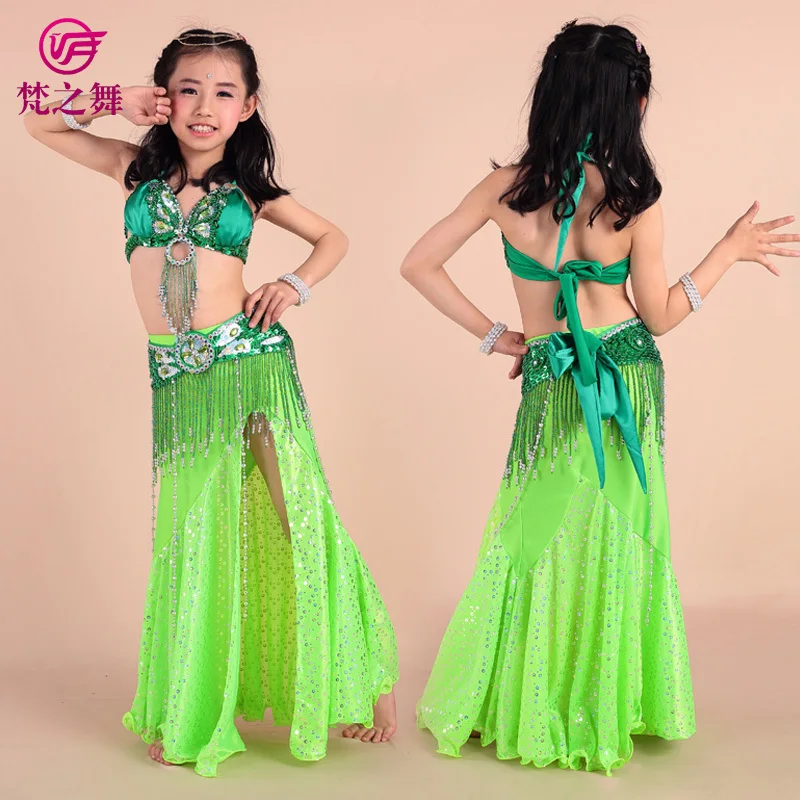 Girl bollywood dance wear belly dance 3pcs/set belt indian kids bellydance costume ET 070|costume business|costume broochcostume prosthetics - AliExpress