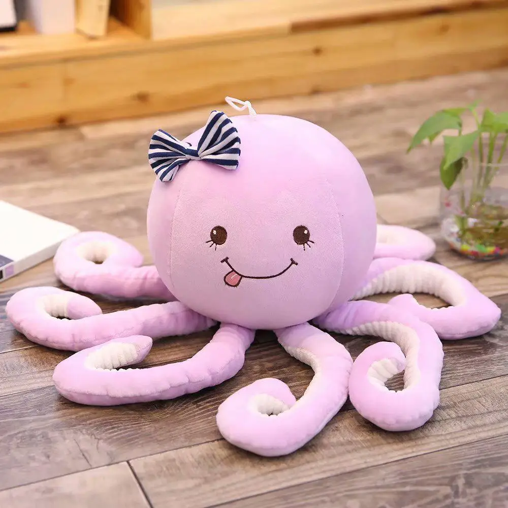 Kawaii Плюшевые игрушки для морской рыбы игрушечная кошка декор комнаты животные Осьминог милые детские куклы креативный Забавный подарок для детей - Цвет: 4