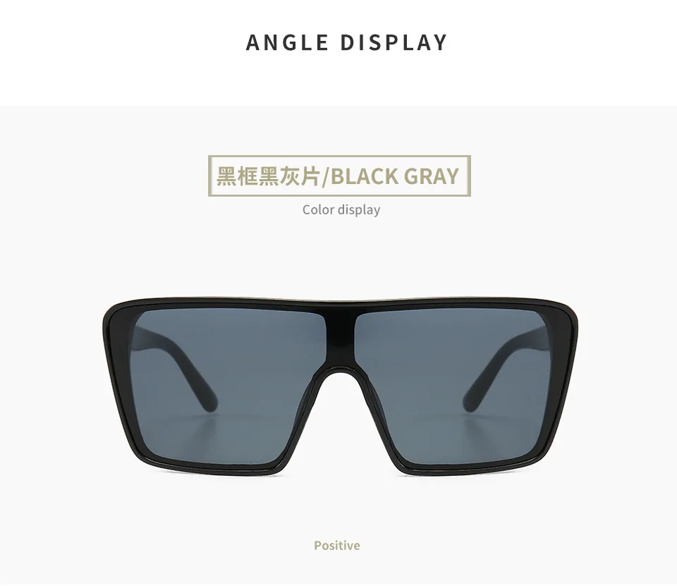 Rimless Oversized Sunglasses Women Brand Designer One Piece Lens Gradient Sun Glasses Female Large Eyewear Shades UV FML