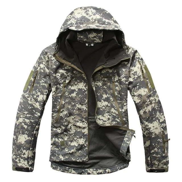 0 брендовая куртка V5.0 Военная Тактическая мужская куртка скрытень Акула кожа мягкая оболочка водонепроницаемая ветрозащитная Мужская ветровка куртка пальто - Цвет: ACU