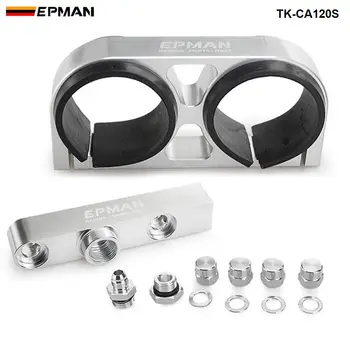 

EPMAN Sport Fuel Pump Bracket Billet Aluminium Assembly Outlet Manifold In Silver For 044 fuel pump For Jeep Wrangler TK-CA120S