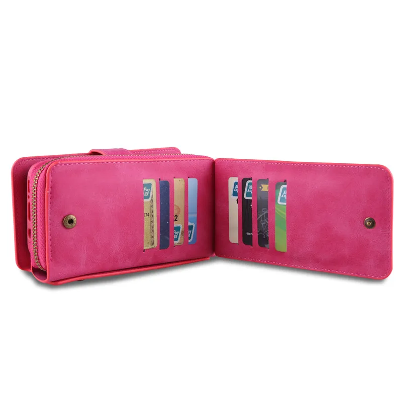 Carteira de Couro Case para Samsung Luxo Zíper Galaxy s8 s9 S10 S20 Plus Capa Bolsa Multi Slots Cartão s7 S7edge 13 Cheap Estojos p carteira