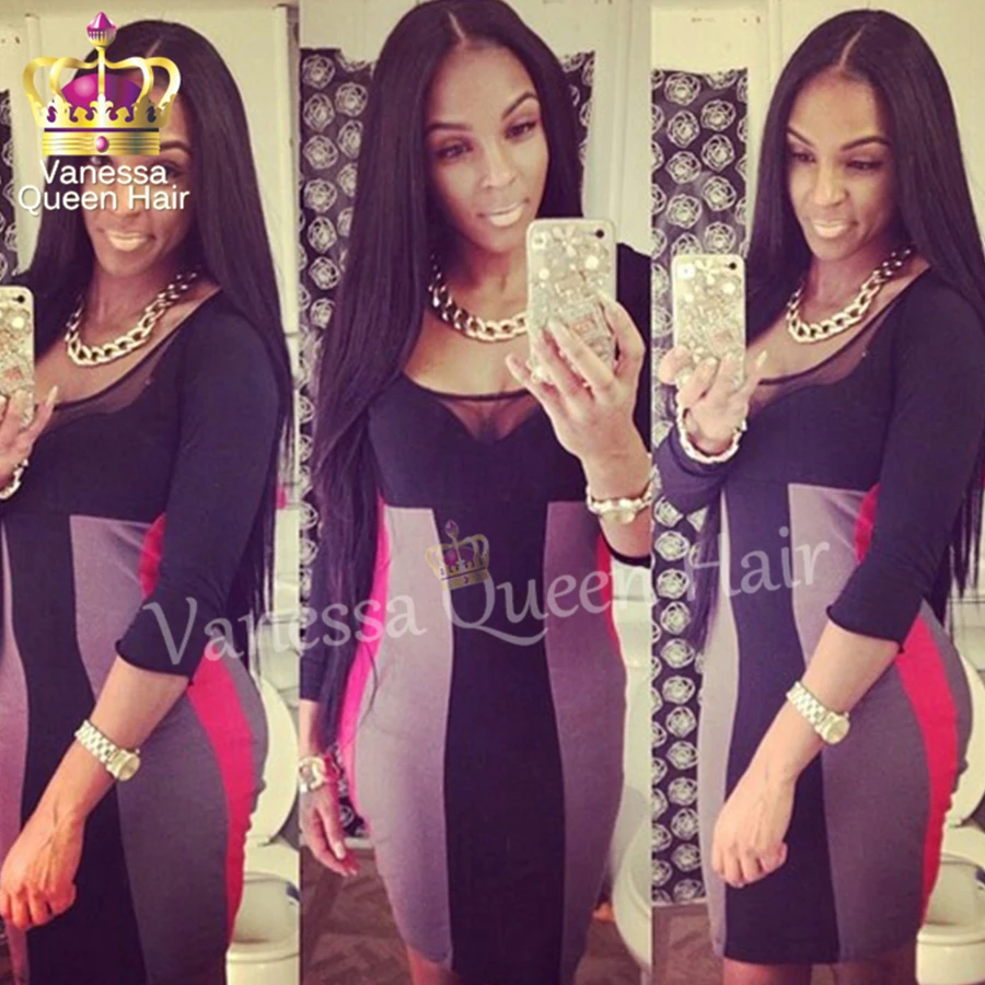 

Straight Hair lace front wig glueless black color heat resistant synthetic lace front wig for black women silky straight wigs