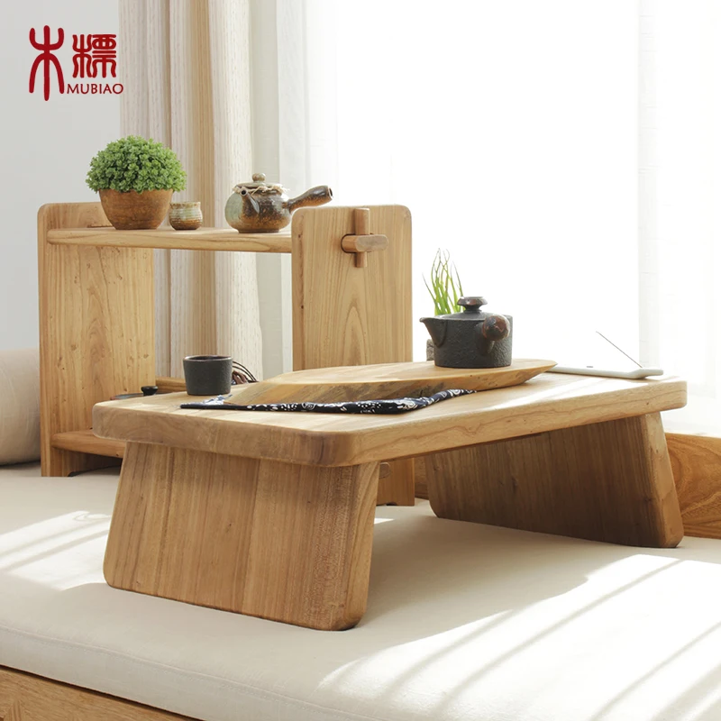 Old Elm Wood Coffee Table Kang Tatami Tables Minimalist New Chinese Tea Small Coffee Teasideend