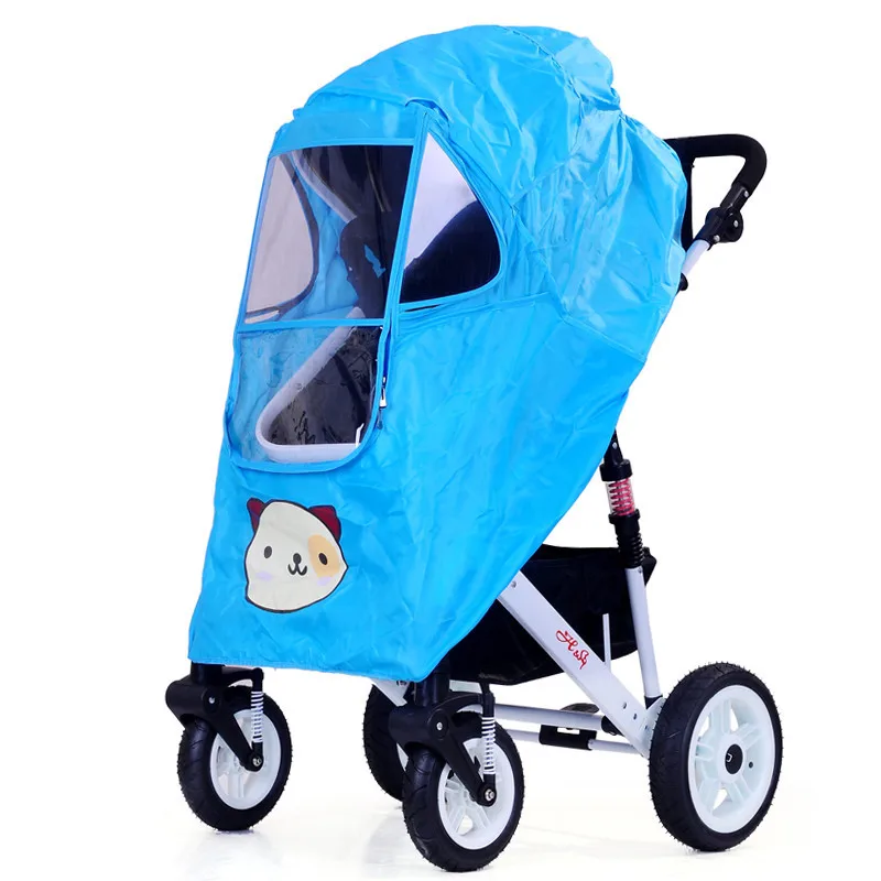 

Baby Stroller Accessories Universal Waterproof Rain Cover Wind Dust Shield Zipper Open For Baby Strollers Pushchairs