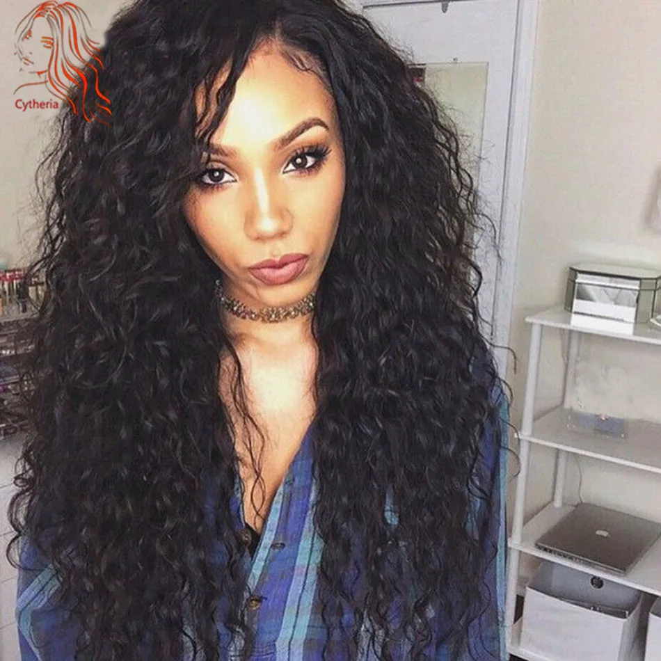

virgin kinky curly lace front wig 100% human hair u part wig 8a brazilian virgin hair full lace human hair wigs for black women