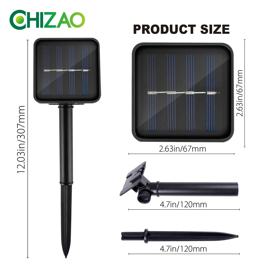 CHIZAO Solar Neon Rope Tube LED Strip Light Flexible Waterproof Solar Power Recharge Outdoor Garden Party Decor 12M 100leds DIY CHIZAO Solar Neon Rope Tube LED Strip Light Flexible Waterproof Solar Power Recharge Outdoor Garden Party Decor 12M 100leds DIY