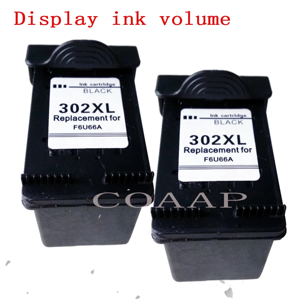 

2pk Compatible hp302 Replacement Black ink cartridge for HP Officejet 3800 3830 3831 3833 3834 4650 4654 3833 3834 3835 Printers