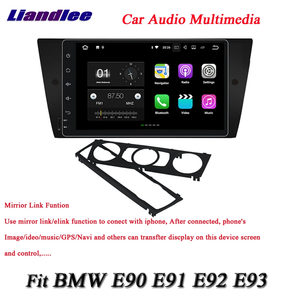 Discount Liandlee Car Android System For BMW E90 E91 E92 E93 Radio GPS Nav Navi MAP Navigation Wifi HD Screen Multimedia NO CD DVD Player 2